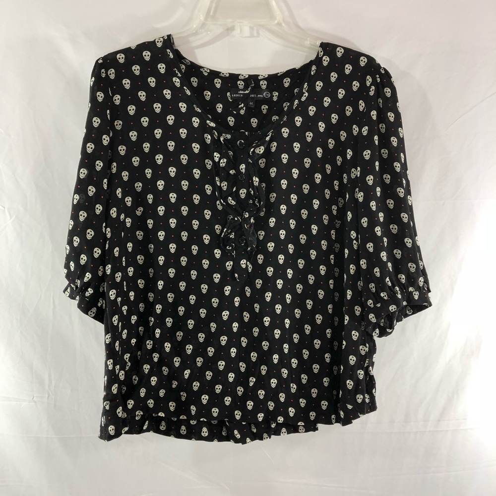 Andrea Marques Ruffle Placket Skutt Top Size 44